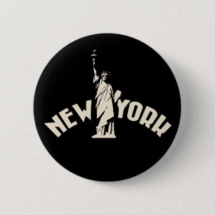 New York 6 Cm Round Badge