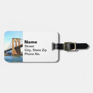 New York Abutment of Brooklyn Bridge Luggage Tag