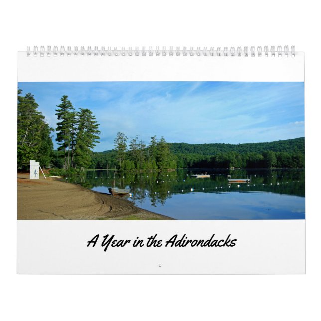 New York Adirondack Mountains 12 Month Calendar (Cover)