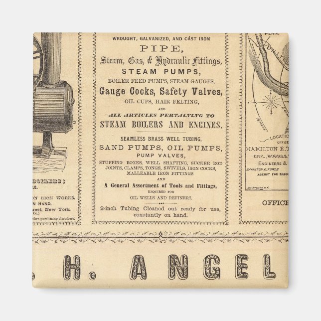 New York Advertisements Magnet (Front)