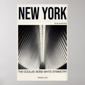 New York Architecture Print Minimalist Symmetry in