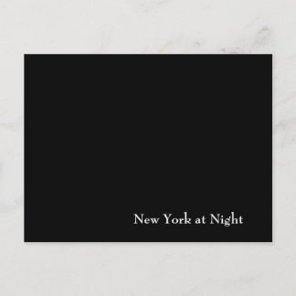 New York at Night Postcard