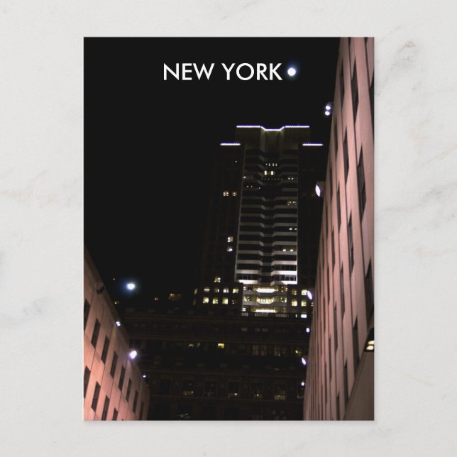 New york at night postcard (Front)