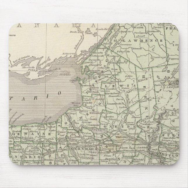 New York Atlas Map Mouse Mat (Front)
