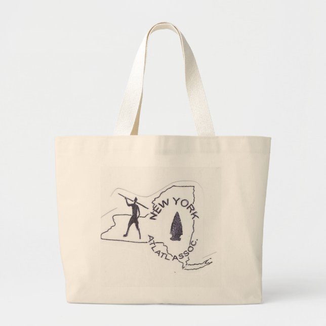New York Atlatl Large Tote Bag (Front)