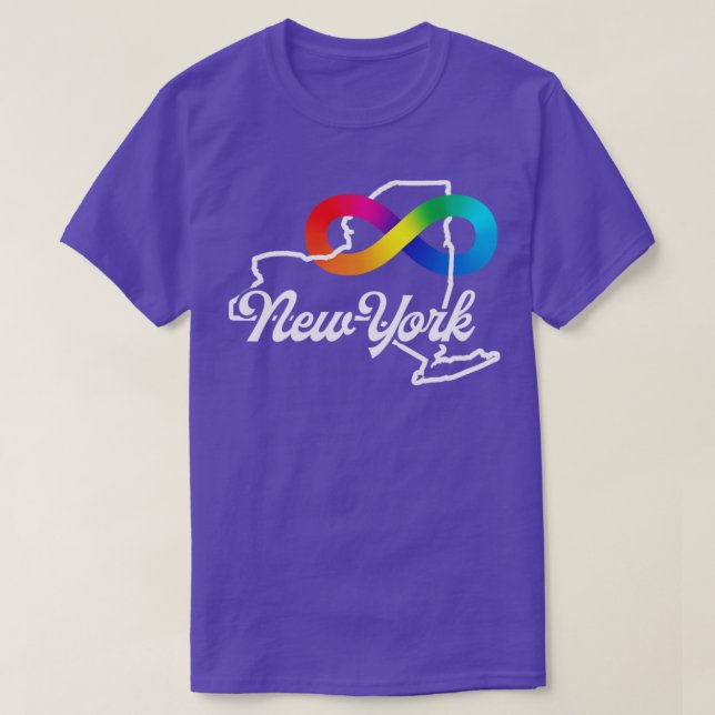 New York Autism Acceptance T-Shirt (Design Front)