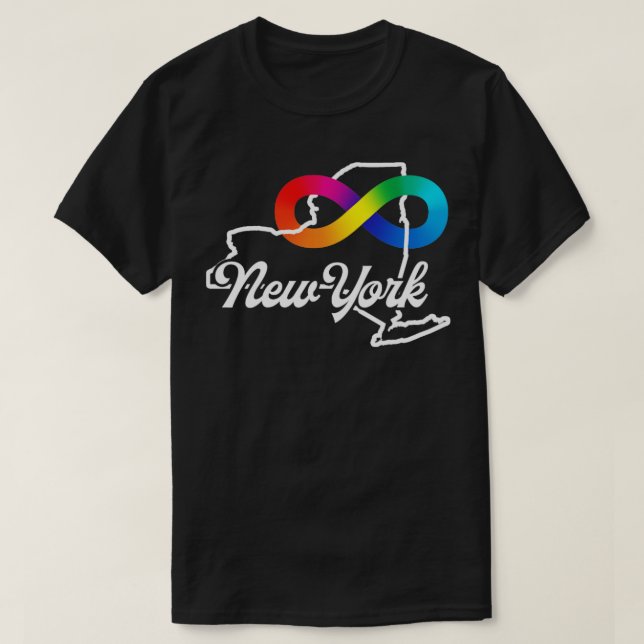New York Autism Acceptance T-Shirt (Design Front)