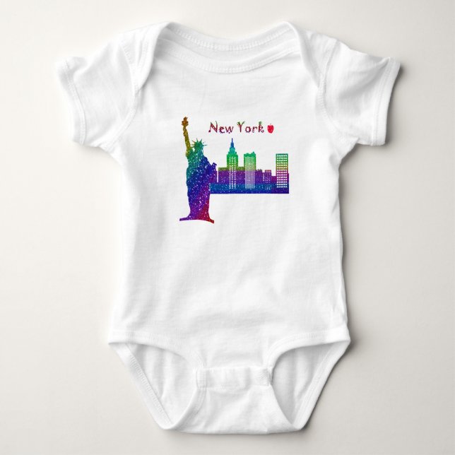 New York Baby Jersey Bodysuit (Front)