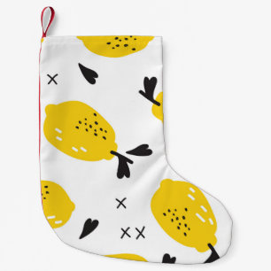 New York background pattern with color cut out pap Small Christmas Stocking