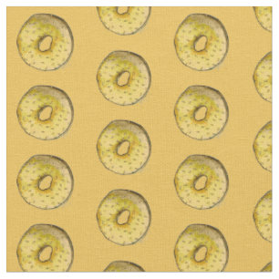 New York Bagel Sesame Seed Bagels Foodie Fabric