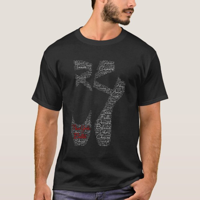 New York Ballet Pointe Shoe T-Shirt (Front)