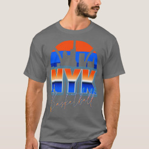 New York Basketball Retro 90s Chrome Skyline T-Shirt