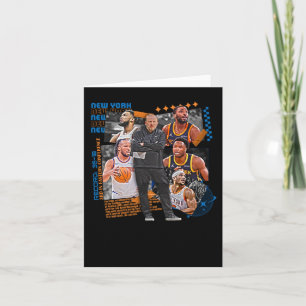 New York Basketball Team Squad Design Card