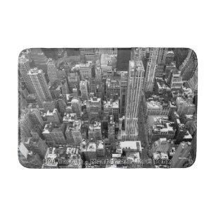 New York Bath Souvenirs NYC Cityscape Bath Mat