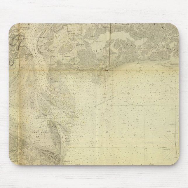 New York Bay, Harbour Mouse Mat (Front)