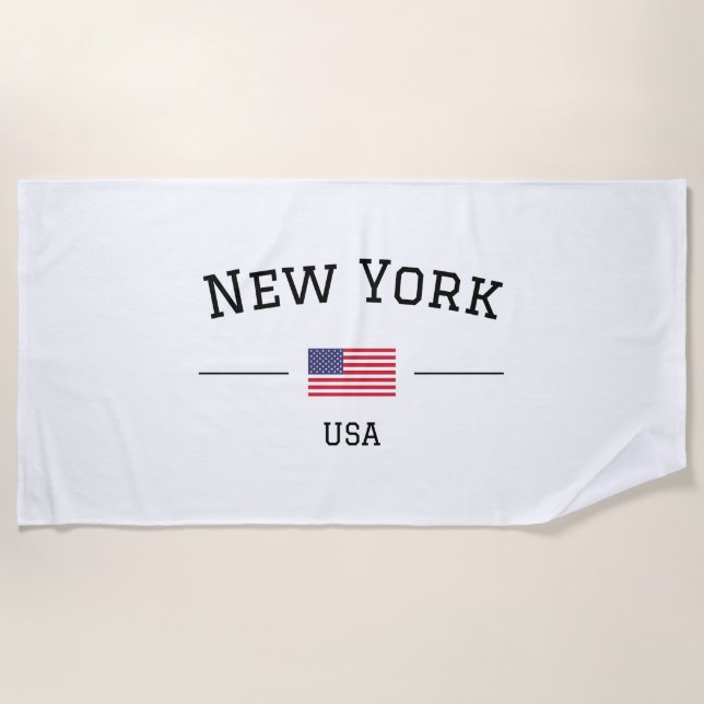 New York Beach Towel (Front)