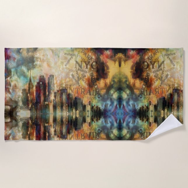 New York Beach Towel (Front)