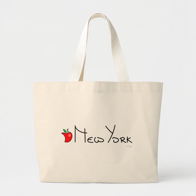 New York Big Apple Large Tote Bag (Front)