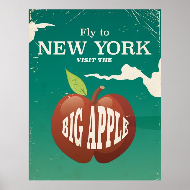 New York Big apple vintage poster (Front)