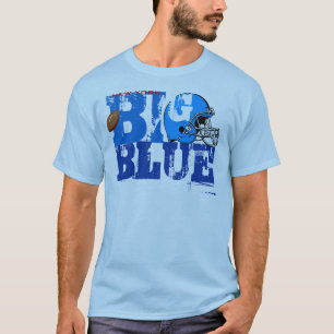 New York Big Blue Helmet Football T-Shirt 1