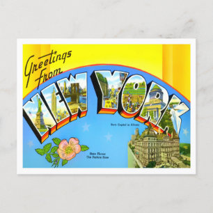 New York Big Letters Postcard