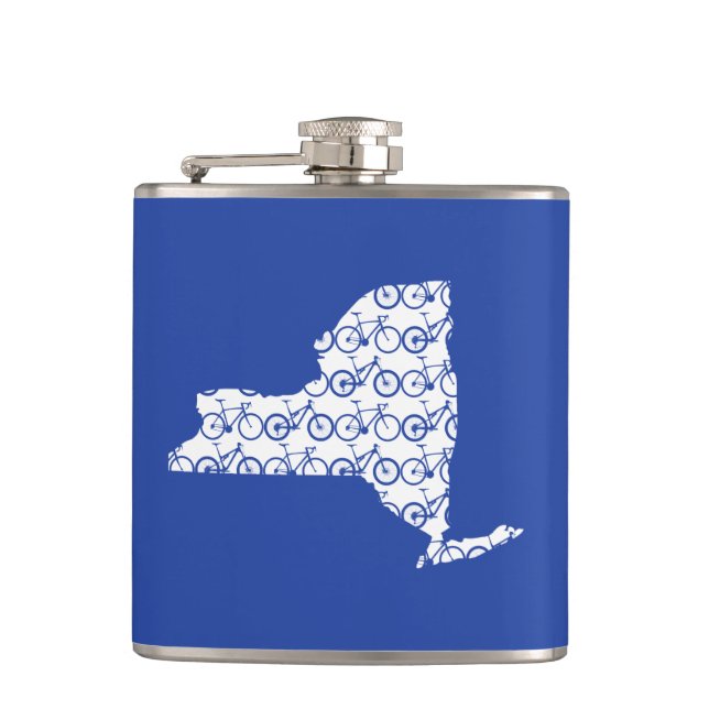 New York Bike Hip Flask (Front)