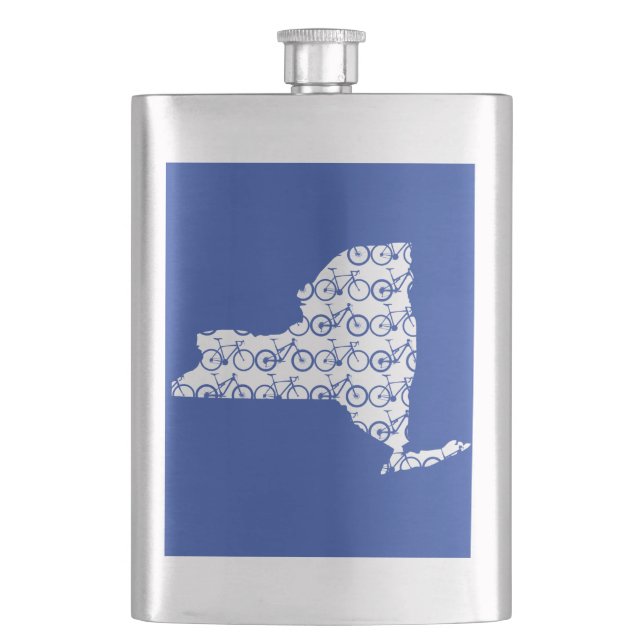 New York Bike Hip Flask (Front)