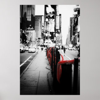 New York Black and White Photo Poster
