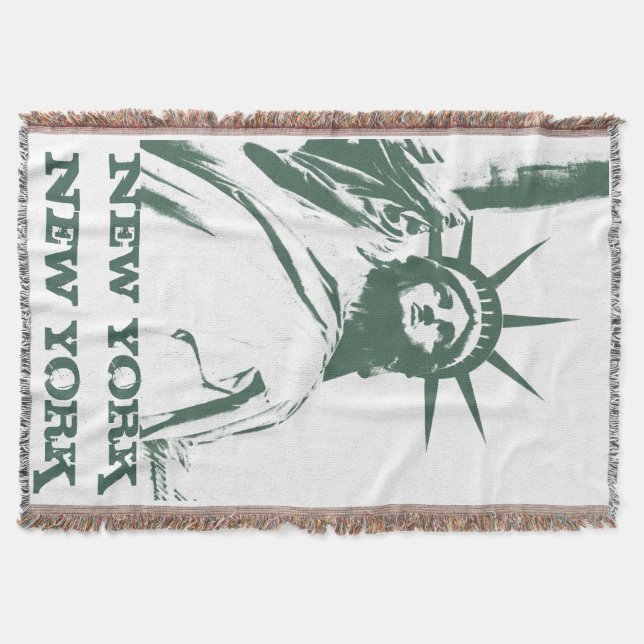 New York Blanket NYC Statue of Liberty Blanket (Front)