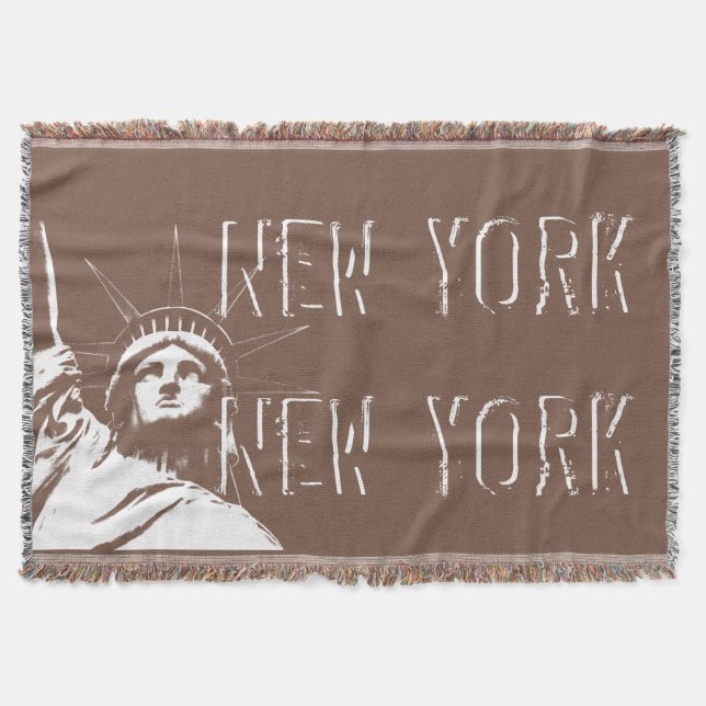 New York Blanket NYC Statue of Liberty Blanket (Front)