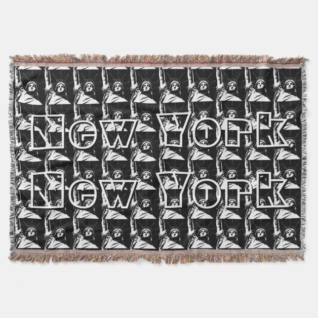 New York Blanket NYC Statue of Liberty Blanket (Front)