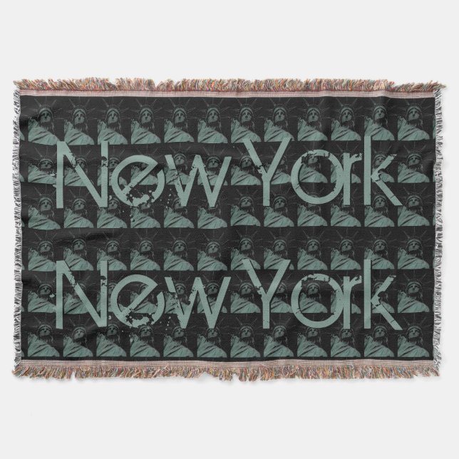 New York Blanket NYC Statue of Liberty Blanket (Front)