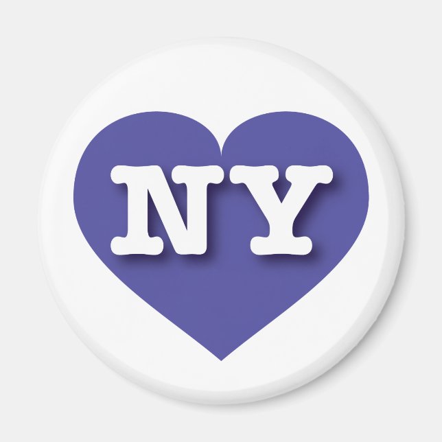 New York Blue Heart - I love NY Magnet (Front)