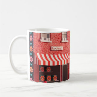 New York Bodega Taxi Illustration Poster Coffee Mug