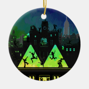 New York Boogie Nights Ceramic Tree Decoration