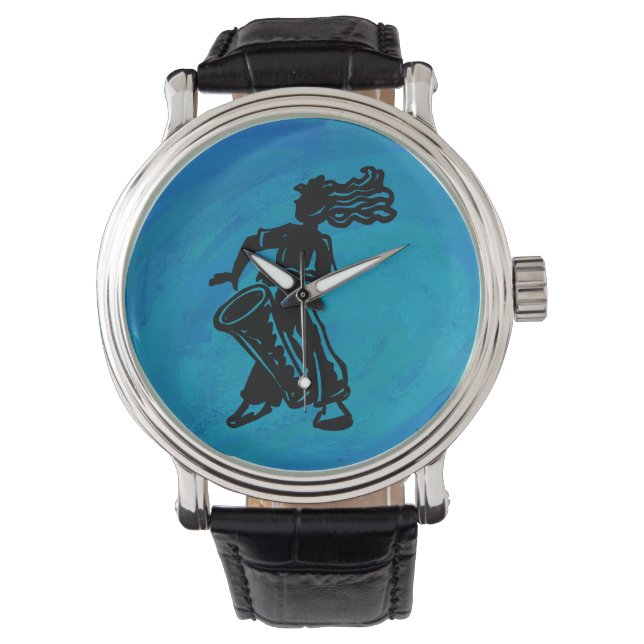 New York Boogie Nights Drum Blue Watch (Front)