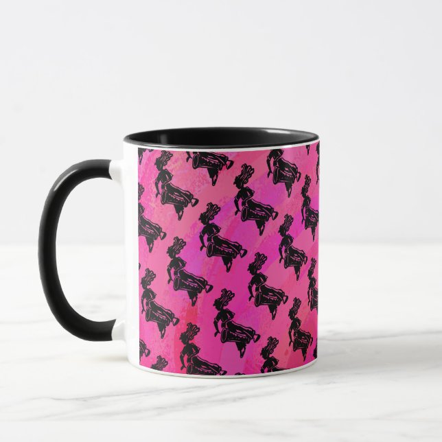 New York Boogie Nights Drum Hot Pink Mug (Left)