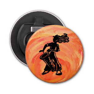 New York Boogie Nights Drum Orange Bottle Opener