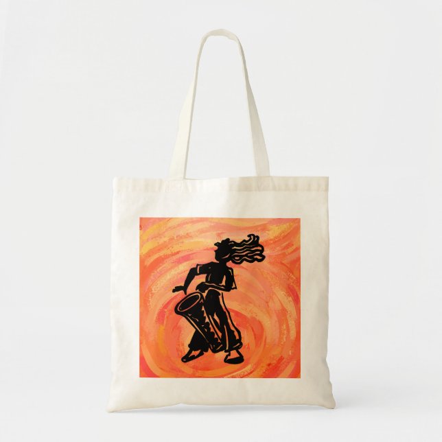 New York Boogie Nights Drum Orange Tote Bag (Front)
