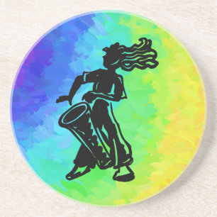 New York Boogie Nights Drum Rainbow Coaster