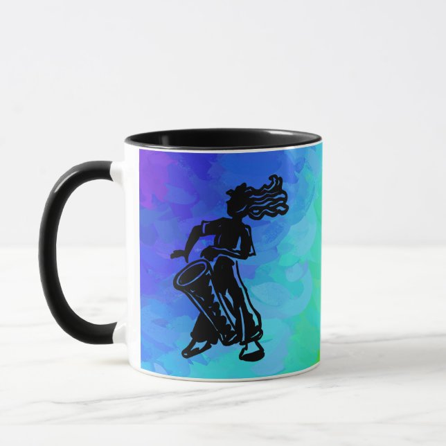 New York Boogie Nights Drum Rainbow Mug (Left)
