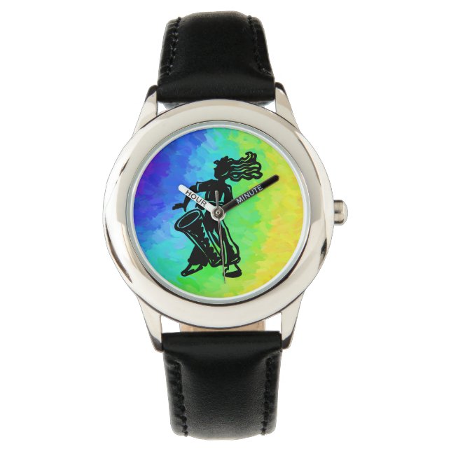 New York Boogie Nights Drum Rainbow Watch (Front)
