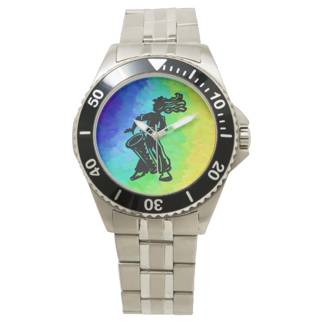 New York Boogie Nights Drum Rainbow Watch (Front)