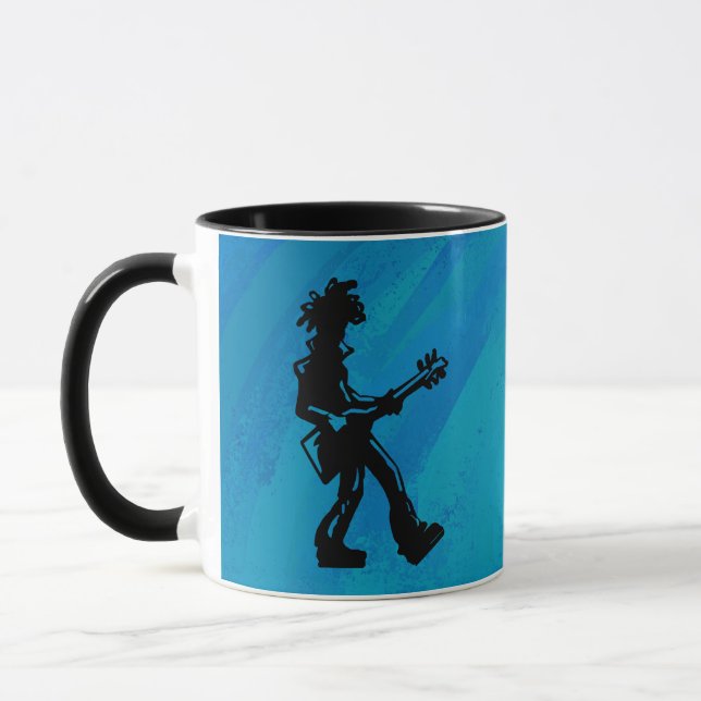 New York Boogie Nights Guitar Blue Mug (Left)