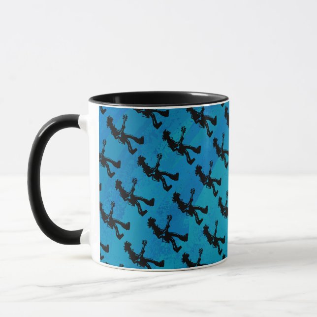 New York Boogie Nights Guitar Blue Mug (Left)