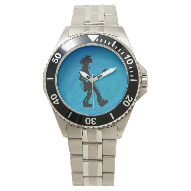 New York Boogie Nights Guitar Blue Watch (Front)
