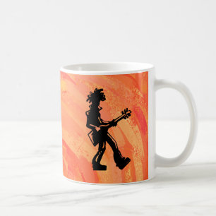 New York Boogie Nights Guitar Orange Coffee Mug