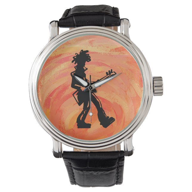 New York Boogie Nights Guitar Orange Watch (Front)