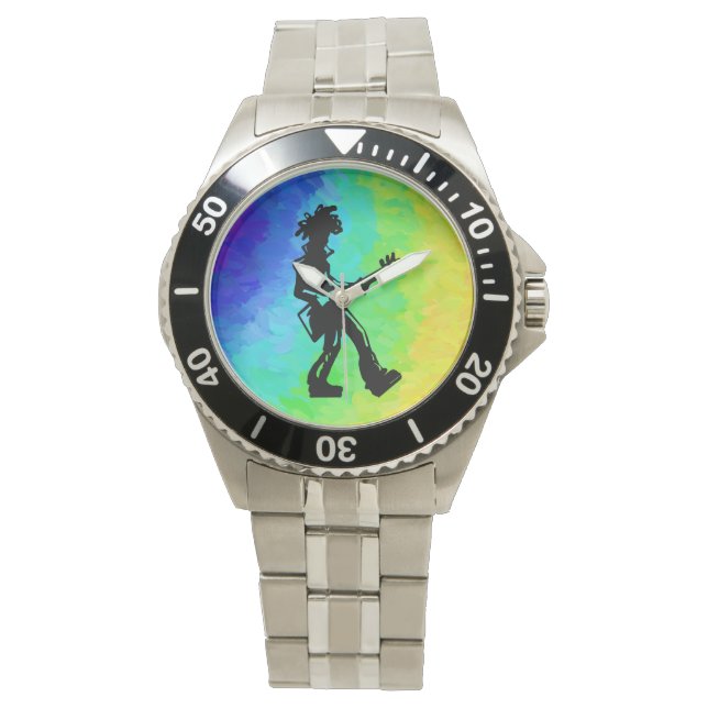 New York Boogie Nights Guitar Rainbow Watch (Front)