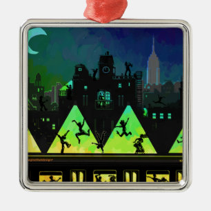 New York Boogie Nights Metal Tree Decoration